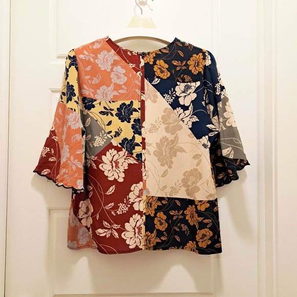 Johnny Was 100% Silk Top size Large New With Tag - Picture 3 of 8